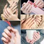 CLAVUZ - Set di 6 smalti gel per unghie, colori solidi, da 8 ml, lucidi