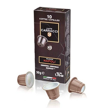 Caffè Carracci, Capsule Compatibili Nespresso, Napoli - 100 Unità