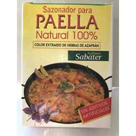 Condimento per paella naturale al 100% senza additivi artificiali - Solo prodotti naturali Estratto di zafferano puro - 3 x 2 g
