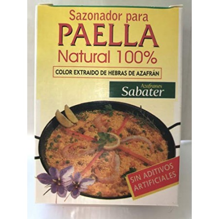 Condimento per paella naturale al 100% senza additivi artificiali - Solo prodotti naturali Estratto di zafferano puro - 3 x 2 g
