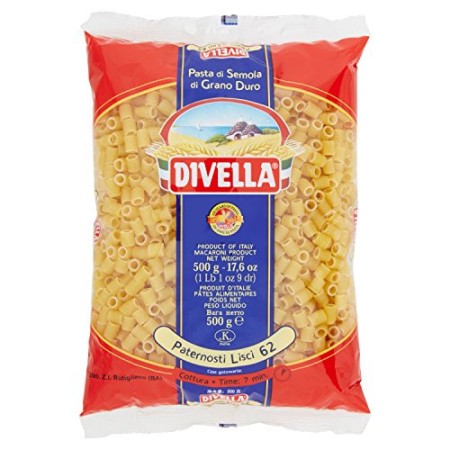 Divella 062 Paternosti Lisci Gr.500 - [confezione da 12]