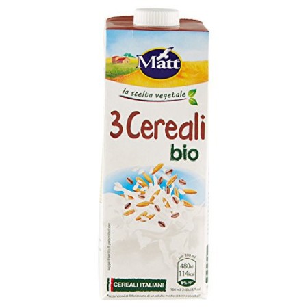 Matt 3 Cereali Bio - 3 pezzi da 1 l [3 l]