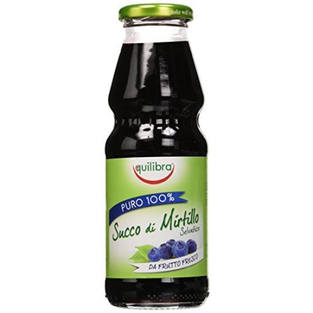 Equilibra Succo di Mirtillo Puro 100%, 330 ml