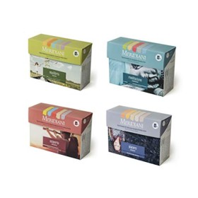 Raffinata degustazione Infusi, Tisane, Tè - 20 gusti in 80 filtri - Selezione di Tè e Miscele di frutta, fiori ed erbe in filt