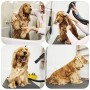 amzdeal Soffiatore per Cani con 4 Ugelli, 2800W, 2 Livelli di Temperature(30℃/55℃), velocità di Vento Regolabile, Meno Rumo