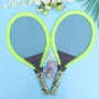 LIOOBO 1 set di racchette da badminton per bambini con palla per giochi sportivi per bambini all'aperto