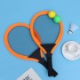 LIOOBO 2pcs Bambini Badminton Racchette da Tennis Set per Sport all'Aria Aperta Genitore-Bambino Sport educativi Giochi Sportivi