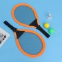 LIOOBO 2pcs Bambini Badminton Racchette da Tennis Set per Sport all'Aria Aperta Genitore-Bambino Sport educativi Giochi Sportivi
