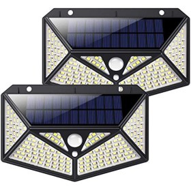 Luce Solare Led Esterno, Kilponen【Illuminazione a 6 Lati 1500LM】Lampada Solare Esterno con Sensore di Movimento 2200mAh Luci