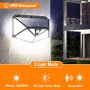 Luce Solare Led Esterno, Kilponen【Illuminazione a 6 Lati 1500LM】Lampada Solare Esterno con Sensore di Movimento 2200mAh Luci
