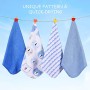 Momcozy Mussole Neonato, Asciugamani Neonato 8 Pezzi, Quadrotti Cotone Neonato, Tovaglioli Stoffa Morbido, Asciugamani Bambini, 