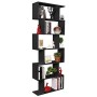 Homfa Scaffale Libreria Mobile Soggiorno in Legno Mobile per Archiviazion Carico 30 kg 70 × 23.5 × 190.5cm (Nero)
