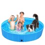Femor Piscina per Cani, Gatti, Bagno per Cani, Piscina Piegevole, Antiscivolo in PVC, Resistente all'Usura(Blu, 160x160x30cm)