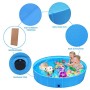 Femor Piscina per Cani, Gatti, Bagno per Cani, Piscina Piegevole, Antiscivolo in PVC, Resistente all'Usura(Blu, 160x160x30cm)