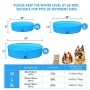 Femor Piscina per Cani, Gatti, Bagno per Cani, Piscina Piegevole, Antiscivolo in PVC, Resistente all'Usura(Blu, 160x160x30cm)