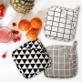 Presine in cotone, set di 3 grandi presine in tessuto, lavabili in lavatrice e durevoli, resistenti al calore, per cucina 7.8"