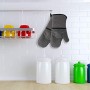 1 paio di Guanti da Forno Resistenti al Calorein, Guanti da Barbecue in Silicone, Guanti da Cucina Antiscivolo, Cotone Guanti da