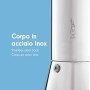 Bialetti Venus Caffettiera in Acciaio Inox, No Induzione, 2 Cups, Inossidabile, Argento