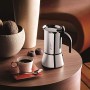Bialetti Venus Caffettiera in Acciaio Inox, No Induzione, 2 Cups, Inossidabile, Argento