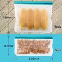 Sacchetti Riutilizzabili per Alimenti, 10 Pezzi Sacchi Portaoggetti Congelatori Borsa, Ecologico per Pane, Sandwich, Tostapane