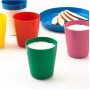 Ikea Kalas - Set di 6 bicchieri e piatti per bambini, multicolore