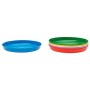Ikea Kalas - Set di 6 bicchieri e piatti per bambini, multicolore