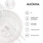 600 Pezzi| Set da Stoviglie Monouso in Plastica Glitter Argento - 100 Piatti Usa e Getta, 100 Piatti da Dessert, 100 Bicchieri, 