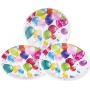 HEKU 30005, Set di stoviglie monouso per feste, con piatti, bicchieri e tovaglioli, 120 pezzi Party Ballons