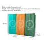 Set Da 3 Contenitori Colorati Bidone Spazzatura Bidoni Raccolta Secchi Pattumiera Per Differenziata Immondizia Cestino Esterno I
