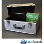 LinusRecords Flight Case Valigia Alluminio per 200 Dischi Vinile 45 Giri 7 Pollici (Silver)