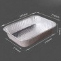 DASGF Monouso Alluminio Foil vassoi, contenitori con Lamina Lids3000ml.