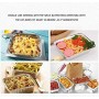 DASGF Monouso Alluminio Foil vassoi, contenitori con Lamina Lids3000ml.