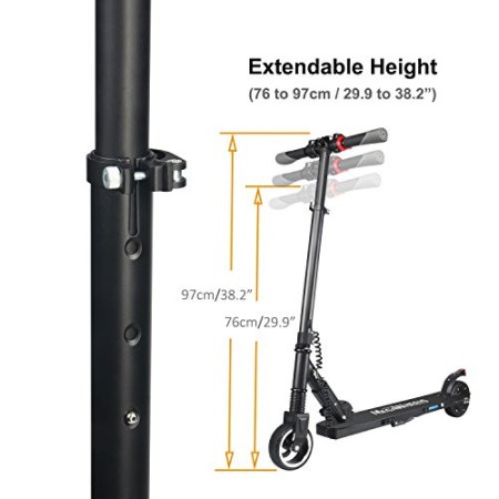 M MEGAWHEELS Monopattino Pieghevole Scooter Elettrico I-Bike da Città Pieghevole, velocità Massima 23km/h, Autonomia 15km per 