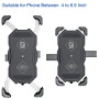 YGL Porta Telefono per Moto con Caricabatterie Wireless e Caricatore USB, Caricabatterie Wireless a Ricarica Rapida 15 W, Suppor