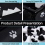 GENORTH Seggiolino Auto per Cani Dog Car Seat Aggiorna Seggiolino Auto Booster per Cani con Coperta per Cani, Perfetto per Anima