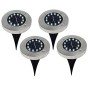 JP-LED® 4 Pezzi, Luci Solari Per Giardino Impermeabili Con 12 Led【Lampada Traccia Sentieri Con Ricarica Automatica Energia So