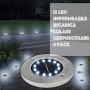 JP-LED® 4 Pezzi, Luci Solari Per Giardino Impermeabili Con 12 Led【Lampada Traccia Sentieri Con Ricarica Automatica Energia So