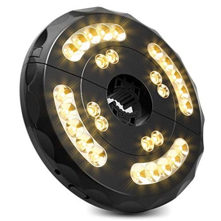 [Aggiornato] Lampada Ombrellone da Giardino Wireless Ricaricabile USB con 28 LED, 2 Modalità di Illuminazione, Durata: 18-54 or