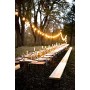 JP-LED Catena Di Luci LED【 Con 27 Lampadine Led G40 】Luci Da Esterno E Da Arredamento 【 Lunghezza 10,6 M 】Catena Luminos