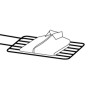 Gimi Legno Tech Asse da Stiro in Legno, con Fascia Poggiaferro, con Portabiancheria, Piano in Legno Multistrato 117 x 34 cm, Reg