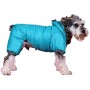 Doggy Dolly, W149, Tuta da Neve per Cane con Cappuccio e Fodera in Pile, Verde, Cappottino Invernale/Giacca Invernale per l’Es