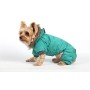 Doggy Dolly, W149, Tuta da Neve per Cane con Cappuccio e Fodera in Pile, Verde, Cappottino Invernale/Giacca Invernale per l’Es