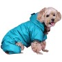 Doggy Dolly, W149, Tuta da Neve per Cane con Cappuccio e Fodera in Pile, Verde, Cappottino Invernale/Giacca Invernale per l’Es