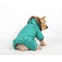 Doggy Dolly, W149, Tuta da Neve per Cane con Cappuccio e Fodera in Pile, Verde, Cappottino Invernale/Giacca Invernale per l’Es