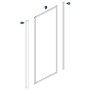 Ogomondo Lato Fisso per Box Doccia Slide Cristallo Temprato Bianco