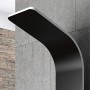 Colonna Doccia 006 Alluminio Black/White 3 Funzioni 2 Bocchette Idro Lombari L22xP44xH145