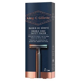 King C. Gillette - Rasoio di sicurezza da uomo, precisione nella definizione dei contorni, rasoio + 5 lame di ricarica