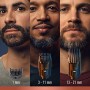 King C. Gillette - Regolabarba da uomo con lame affilate e durature, con 3 pettini
