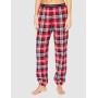 Emporio Armani Underwear Pajamas Set di Pigiama, Scozzese/Blu Marine/Check/Marine Blue, L Donna