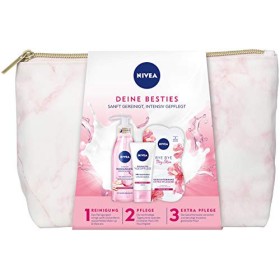 Nivea - Set regalo Besties, con custodia per il trucco, olio per la pulizia di viso e occhi, cura quotidiana e maschera per il v